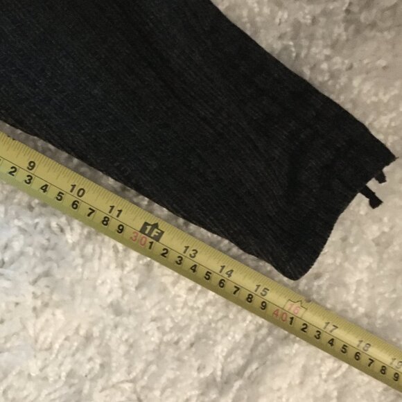 Max Studio Grey Knit Tie Up Ruched Sleeve Sweater - Picture 16 of 16